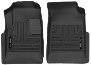 GMC Canyon Floor Mats - Front - Husky Liners - X-act Contour - Black - 2015